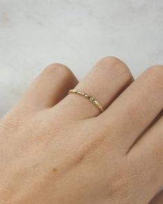 Solid Gold Textured Dainty Band – Lacee Alexandra Jewelry Rustic Wedding Band, Dainty Gold Band, Rustic Wedding Bands, Unique Bridal Jewelry, Nature Inspired Engagement Ring, Dainty Band, Alternative Bridal, Eco Friendly Jewelry, Jewelry Essentials