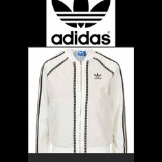 White Top Shop Adidas Super Star Track Jacket Adidas Super Star, Adidas Super, Star Track, Adidas Jackets, Adidas White, Super Star, White Adidas, Track Jacket, Track Jackets