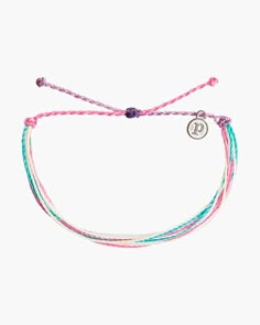 You'll be looking pretty in pink with the Rose Quartz bracelet from Pura Vida! Made from 100% waterproof cord and so much fun to wear and layer, it can follow you anywhere spring and summer take you - with a little boho flair thrown in!Adjustable from 2-5 Inches in DiameterWax-coated cord is 100% waterproofPura Vida logo charm Pure Vida Bracelets, Pura Vida Bracelets, Rose Quartz Bracelet, Classic Bracelets, Cord Bracelet, Cute Bracelets, Quartz Bracelet, Cord Bracelets, Bracelet For Women