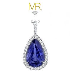 NATURAL CEYLON SAPPHIRE and Diamonds set in a by MRGEMSJEWELLERY, £1650.00 Gia Certified Pear-shaped Platinum Jewelry, Vvs Clarity Pear-shaped Sapphire Jewelry, Diamond Gold Pendant, Ceylon Sapphire, September Birthstone, Diamond Gold, Dream Jewelry, Sapphire Diamond, Gold Pendant