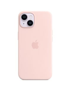 an iphone case with the back facing up on a white background, it is light pink