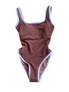 Ocean Isle One Piece- Toast – LainSnow Sleeveless One Piece, Swimming Bathing Suits, At Noon, Look Cool, Aesthetic Clothes, Fashion Inspo Outfits