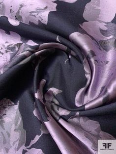 SKU: 11320 Content: Polyester Blend Color: Lavender / Navy Width: 63 inches Elegant Purple Silk Fabric, Elegant Purple Fabric For Party, Navy Fabric, Floral Jacquard, Print Trends, Llbean Backpack, North Face Backpack, Fabric By The Yard, Quality Fabric