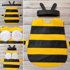 the instructions to make a bee costume for children