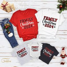 Family Christmas 2024 T-Shirt, Funny Family Christmas Shirt, 2024 Tee, Family Matching Shirt, Family Christmas Tee, Buffalo Plaid Xmas Shirt NOTE: We use black design for White, Light Grey Heather( Athletic Heather), Pink, Heather Peach, Mint Green, Burnt Orange colors. For other colors we will use white design. Hi There! First of all thank you for being here and checking out our finest t-shirt designs.  We dedicated ourselves to provide the best possible service for our valuable customers. In order to provide you best service, we are using the quality materials and beautiful designs. You can always contact us for your questions or for your suggestions. We are open for your suggestions. ✔ How To order; 1-) Please, check and review all photos 2-) Choose your t-shirt size and color 3-) Click Casual Family Christmas T-shirt, Red Family Matching T-shirt For Holidays, Red Family Matching Christmas T-shirt, Family Matching Holiday Graphic T-shirt, Family Matching Christmas T-shirt With Graphic Print, Burnt Orange Color, Xmas Shirts, Family Humor, Family Christmas Shirts