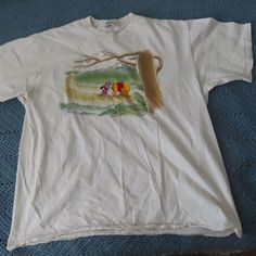 Great Shape Rare Vintage Disney Store Winnie The Pooh Tshirt 90s Made In Usa Xl Embroidered Pit To Pit 23 Shoulder To Shoulder 21 Top To Bottom 28 Sleeve 8.5 What's My Aesthetic, Disney Tee, Disney Shirts, Vintage Disney, Disney Store, Winnie The Pooh, Dream Closet, Made In Usa, Tee Shirts