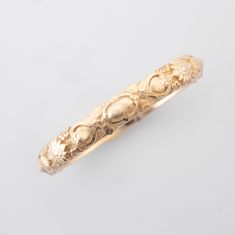 This vintage-inspired ring is inspired by the curved, fanciful and gallant decor decor of the Chateau Versailles. A ring to showcase the splendor of royalty.  Handmade and polished, it is available 8K or 14K gold and has a uniquely vintage vibe about it.  This ring is designed in 3D and not made out of wire or soldered but cast directly in your size so there are no solder marks on the ring whatsoever.  CUSTOMIZATION * This band is fully customizable with any text you would like on the inside, at Antique Wedding Ring, Vintage Regal, Chateau Versailles, Antique Wedding Rings, The Chateau, Antique Wedding, Engagement Bands, Vintage Vibe, Vintage Engagement