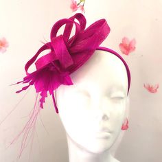 This dainty Fascinator Hat is a great pairing for a dressy ensemble! A stylish and classy yet bold and fun statement piece. Perfect for any day/night and outdoor/indoor garden parties, dinner galas, birthday parties, Derby, polo or wedding events! This fashion hat is made with breathable and light Sinamay hat base and feathers perched on a comfortable soft ribbon wrapped headband. Thank you for supporting small businesses and hope our products bring you and loved ones some joy and humor in these Evening Headband Fascinator For Kentucky Derby, Kentucky Derby Evening Fascinator Headband, Kentucky Derby Evening Headband Fascinator, Chic Kentucky Derby Headband Fascinator, Chic Adjustable Fascinator For Party, Spring Formal Headband Headpiece, Fitted Evening Hair Accessories For Kentucky Derby, Formal Spring Headband, Chic Fitted Headband Headpiece