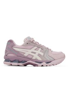 Pink GEL-KAYANO 14 Sneakers by Asics on Sale Athleisure High-top Sneakers With Translucent Outsole For Jogging, Sporty Asics Mesh Running Shoes, Asics Mesh Sneakers For Jogging, Asics Low-top Mesh Sneakers, Asics Mesh Functional Sneakers, Pink Asics Running Shoes For Streetwear, Functional Asics Mesh Sneakers, Asics Pink Running Shoes For Streetwear, High-top Running Sneakers With Vulcanized Sole