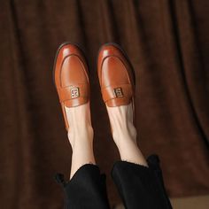 These loafers are designed in a timeless, minimal silhouette, so you'll be sure to wear them often. Made from soft leather, soft bottom that ensure all-day comfort. Wear yours with tailoring and denim alike. Color: Brown/BlackMaterial: Cow leatherLining: Genuine LeatherInsole: Genuine LeatherSole: RubberHeels: 2 cm/0.78"Weight: 0.31kg Each Shoes (measured size 10)Fit: Medium to Wide, Runs Normal.Origin: Made in China Production Time: About 7-10 days (Any exceptional case will email you, Please p Timeless Moccasins With Round Toe For Business Casual, Flat Leather Shoes With Leather Footbed For Office, Leather Flat Slip-ons For Work, Leather Slip-on Platform Loafers Business Casual, Leather Slip-on Platform Loafers For Business Casual, Slip-on Leather Platform Loafers For Business Casual, Timeless Leather Slip-on Shoes For Office, Leather Tassel Loafers For Work With Round Toe, Leather Flat Tassel Loafers For Work