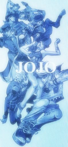 an image of the word jojo written in blue ink