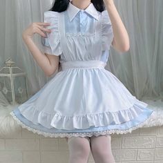 Kawaii Sweet Ruffled Maid Lolita Dress Experience elegance and cuteness with our Kawaii Sweet Ruffled Maid Lolita Dress. The ruffled design and maid-inspired style will make you stand out in any event. Embrace your inner sweetness and charm with this unique and playful dress. Size Info. XS: Bust 80 cm. Waist 64 cm S: Bust 84 cm. Waist 68 cm M: Bust 88 cm. Waist 72 cm L: Bust 92 cm. Waist 76 cm XL: Bust 94 cm. Waist 80 cm 2XL: Bust 100 cm. Waist 84 cm All measurements are approximate and can vary slightly. Please check size info. before order. Kawaii Swimsuit, Dark Academia Clothing, Anime Lingerie, Aesthetic Dark Academia, Cottagecore Fashion, Kawaii Dress, Maid Dress, Princess Style, Lolita Dress