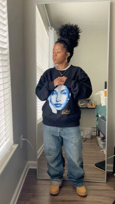 Pants Baggy Outfit, Timbs Outfits Women, Outfit Inspo Baggy Jeans, Timberland Outfits Women, Outfit Inspo Baggy, Timbs Outfits, Outfit Inspo Street Style, Street Style Outfits Casual, Timberland Outfits