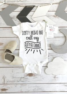 Aunt Onesie® Don't Make Me Call My Auntie Aunt Baby | Etsy Aunt Things, Funny Baby Shirt, Aunt Onesie, Baby Surprise Announcement, Aunt Baby, Auntie Baby, Funny Baby Shirts, Baby Aunt, Aunt Shirt