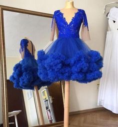 Blue Short Prom Dress, Drag Outfits, Beading Embroidery, Royal Blue Shorts, Dresses A Line, Royal Blue Prom Dresses, Make Your Own Dress, Short Prom Dress, Custom Size Dresses