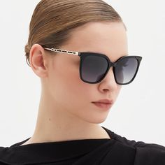 Nova Women's Sunglasses in Black Acetate | Aspinal of London Luxury Mirrored Sunglasses For Spring, Luxury Wayfarer Glass Sunglasses, Chic Wayfarer Sunglasses For Evening, Elegant Sunglasses With Tinted Square Lenses, Modern Cat Eye Sunglasses With Gradient Lenses For Spring, Modern Spring Cat Eye Sunglasses With Gradient Lenses, Elegant Square Frame Sunglasses With Tinted Lenses, Chic Evening Wayfarer Sunglasses, Elegant Square Frame Shield Sunglasses For Formal Occasions