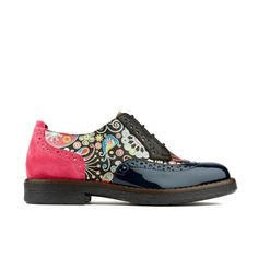 The Artist - Navy Pink Womens Shoes Embassy London Women's Leather Shoes, Women Brogues, Brogues Style, Oxford Shoe, Oxford Sneakers, Fantastic Shoes, Women Oxford Shoes, Pink Suede, Leather Shoes Woman