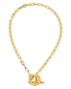 Bottega Veneta Chain Link Toggle Necklace, 17.9 Luxury Chain Necklace With Toggle Clasp, Luxury Link Toggle Necklace With Adjustable Chain, Luxury Yellow Gold Necklace With Toggle Clasp, Luxury Toggle Necklace With Chain For Formal Occasions, Luxury Link Chain Necklace With Toggle Clasp, Luxury Yellow Gold Toggle Necklace With Oval Link, Luxury Chain Link Jewelry With Toggle Clasp, Gold Luxury Toggle Necklace With Lobster Clasp, Luxury Lariat Cable Chain Necklace