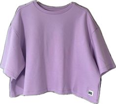 Cropped Sweatshirt, Cropped Tee, Shirt Top, Color Purple, Tee Shirt, Purple