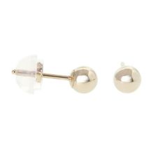 14K Round Ball Stud Earrings 100% Real Solid Gold Sphere Studs Cartilage Daith Helix Tragus Conch Rook Snug Ear Post Stud Piercing Jewelry ** Enjoy Free Shipping & Free Gift Box ** The post length is measured in a straight line, between the screwball and the base. ** The size may differ depending on measurement methods ** The color displayed may vary depending on your screen. Size: 4 mm.  Gender: female.  Age Group: adult. Tragus Conch, Helix, Tragus, Conch, Piercing Jewelry, Women's Earrings, Solid Gold, Yellow Gold, Stud Earrings