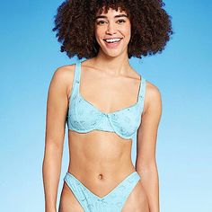 Nwt Wild Fable Women's Pointelle Coquette Lace Light Blue Underwire Bikini Top Size M New With Tags Pointelle Underwire Bikini Top From Wild Fable In A Solid Hue. Made From Soft Fabric With Spandex And Full Lining For Stretchy Comfort In And Out Of Water. Removable Cups Offer Customizable Coverage. Back Hook Provides Secure Wear. Eyelet Details And Front Bow Complete The Look. Open To Offers, Same Day Shipping! Tags: Brand New, With Tags, Wild Fable, Women's, Pointelle Lace, Light Blue, Underwir Bow Coquette, Orange Ombre, Shipping Tags, White Halter Maxi Dress, Cheeky Bikinis, Wild Fable, Summer Essentials, Vintage Skirt, Soft Fabric