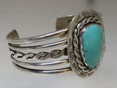 Antique Turquoise Bangle Cuff Bracelet, Adjustable Turquoise Vintage Bangle, Vintage Turquoise Bangle Cuff Bracelet, Vintage Turquoise Bangle As A Gift, Antique Turquoise Cuff Bracelet Gift, Antique Turquoise Cuff Bracelet As Gift, Antique Turquoise Cuff Bracelet For Gift, Wire Cuff, Turquoise Bracelet Cuff