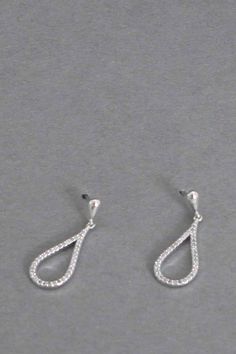 Cubic Zirconia Tear Drop 1" L Formal Jewellery, Bridal Earrings Silver, Drop Bridal Earrings, Silver Bridal Earrings, Formal Jewelry, Bridal Earrings Drop, The Perfect Girl, Sparkly Earrings, Earrings Simple