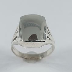 Welcome to my shop! This stunning signet ring has been made from scratch in 925 sterling silver. Great for any occasion! Treat your-self or buy it for the special person in your life! Upon request this ring can be engraved with your initials or a custom made message can be added to the inside of the ring. I can resize this ring at no extra cost and it will be shipped to you in an elegant gift box. A  tracking shipping number will be provided to you once the ring has been sent. Ring Measurements: Signet Ring Women, Signet Rings Women, Under Lock And Key, Rome Antique, Signet Rings, Silver Signet Ring, Historical Documents, Have A Blessed Day, Ring Women