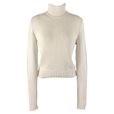 RALPH LAUREN COLLECTION pullover comes in a white cotton knit material featuring a turtleneck. Made in Italy. Very Good Pre-Owned Condition. Marked: M Measurements: Shoulder: 15 inches Chest: 34 inches Sleeve: 29 inches Length: 20 inches Reference: 126785 Category: Casual Top More Details Brand: RALPH LAUREN Gender: Female Size: M Color: White Fabric: Cotton Material: Knitted Style: Turtleneck Age Group: Adult Pull Ralph Lauren, Style Turtleneck, Cotton Turtleneck, White Turtleneck, Ralph Lauren Collection, Casual Blouse, Casual Top, Cotton Knit, White Fabrics