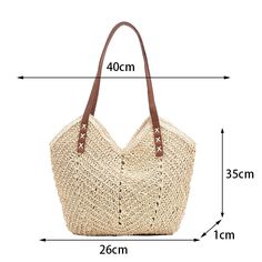 Shape: Casual ToteHandbags Type: Shoulder BagsTypes of bags: Shoulder & HandbagsOrigin: CN(Origin)Main Material: StrawClosure Type: HaspHardness: HARDExterior: NONEStyle: BohemianLining Material: PolyesterOccasion: VersatileGender: WOMENPattern Type: KnittingNumber of Handles/Straps: TwoInterior: No PocketDecoration: NONEItem Type: Handbagsshoulder bag: large capacity shoulder bagtote bag: women straw tote bagdesign bag: shopping design bag Large Capacity Satchel Bag For Vacation, Large Capacity Beige Hobo Bag For Vacation, Large Capacity Square Beige Bag, Large Capacity Beige Square Bag, Beige Canvas Shoulder Bag For Vacation, Beige Shoulder Canvas Bag For Vacation, Vacation Shoulder Bag, Casual Large Capacity Satchel Bag, Elegant Large Satchel Bag