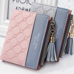 Wallets For Girls, Zipper Coin Purse, Purse Cute, Zip Purse, Tassels Fashion, Wallets For Women Leather