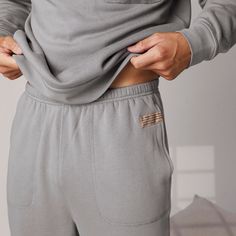 We took your favorite sweatpants and infused them with silk (the modern day turning water into wine). An innovative blend of breathable cotton and Washable Silk, the Silksweats™ Reversible Jogger come in a mid-rise, oversized fit – striking the balance of true comfort and effortless style. An interior of luxuriously cozy sherpa back, they’re 100% reversible for a two-in-one look. Elastic detailing at ankles for a put-together aesthetic, utilize the fully functional side seam pockets for everyday Organic Cotton Lounge Pants With Pockets, Comfortable Sweatpants With Pockets For Relaxation, Athleisure Sweatpants With Comfort Waistband For Relaxation, Activewear Long Pants With Pockets For Lounging, Athleisure Sweats With Comfort Waistband For Lounging, Comfort Waistband Athleisure Sweatpants For Relaxation, Activewear With Pockets For Lounging, Relaxed Fit Cotton Sweats For Relaxation, Cotton Activewear With Elastic Cuffs For Leisure