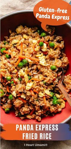 a pan filled with fried rice and vegetables