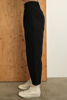 Fit Back, Black Jeans, Wide Leg, Relaxed Fit, Pants, Trousers