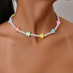 This Unique Piece Is A Wonderful Addition To Your Wardrobe And Your Style; Sure To Get Lots Of Compliments! Gshmvw00400mm1l Rainbow Beaded Necklace, Colorful Choker, Aries Necklace, Heart Costume, Silhouette Necklace, Abstract Pendant, Velvet Choker Necklaces, Pearl Strands Necklace, Sunflower Necklace