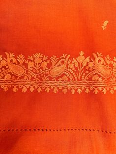 Gorgeous Orange Woolen Embroidered Kashmiri Shawl. Luxurious feel. Send your Best Offer! Traditional Festive Embroidered Fabric With Tonal Embroidery, Orange Shawl, Embroidered Orange, Kashmiri Shawls, Shawls And Wraps, Scarf Wrap, Scarf Accessory, Shawl, Etsy Accessories