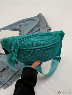 Bird in Bag - Premium Quality Womens Chest Bag - Fashionable Crossbody & Shoulder Bag, Lightweight & Long-lasting, Adjustable Strap - Ideal for Sports, Travel & Casual Wear - Practical & Elegant Green Chest Bag for Women (Size: 12.6in x 5.5in x 3.5in) Casual Sports Pouch Bag, Green Large Capacity Bag For Outdoor Activities, Large Capacity Green Bag For Outdoor Activities, Gym Shoulder Bag With Zipper Pocket, Green Pouch Bag For Outdoor Activities, Large Capacity Nylon Pouch Bag, Sports Shoulder Bag With Pockets, Functional Green Compact Bags, Functional Green Portable Bags