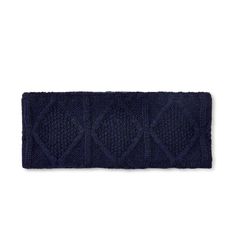 Super soft and supremely cozy, the Kelston Headband is an instant cold-weather staple. The recycled fabric blend has a classic cable-knit pattern and a fleece lining that keeps your head warm while you check off outdoor chores or hang out at the barn. Kelston Headband | Product Features : 0 : Cozy fleece-lined headband | Kelston Headband in Navy 97% Recycled Polyester, 3% Spandex. Imported, Size: OS by Ariat Navy Headband, Knit Headband, Knit Pattern, The Barn, Recycled Fabric, Knit Patterns, Your Head, Women's Style, Cable Knit