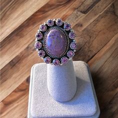 Beautiful Purpurite & Amethyst Sterling Silver Ring Handcrafted Statement Piece Material - Sterling Silver Gemstones - Amethyst & Purpurite Size - Adjustable Weight 17.83 G #143a-630 Please See Pictures Have Any Questions, Please Ask Save By Bundling Up - 10% Off When You Buy 3 Or More Items From My Closet - One Shipping Cost When You Bundle Up And Save If You Love What You See, But Not The Price, Send Me An Offer All Offers Are Considered And Negotiable. (When A Sale Is Finalized, Poshmark Rece Purple Multi-stone Round Jewelry, Artisan Purple Gemstone Jewelry, Purple Round Multi-stone Jewelry, Purple Oval Stone Jewelry, Purple Oval Stones Jewelry, Purple Oval Jewelry With Stones, Unique Multi-stone Purple Amethyst Ring, Unique Purple Multi-stone Amethyst Ring, Purple Multi-stone Bohemian Jewelry