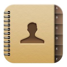 an app icon with a man's profile on it