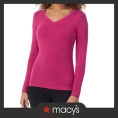 in stock Cuddl Duds, Petite Outfits, V Neck Tops, Shirts Tops, Raspberry, Pick Up, In Store, Buy Online, Shoe Accessories