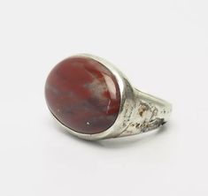 Vintage handmade ethnic sterling silver chunky oval red gemstone ring size 8.75 | eBay Red Gemstone Ring, Antique Jewelry Rings, Red Gemstones, Gemstone Ring, Vintage Watches, Antique Jewelry, Vintage Antiques, Jewelry Watches, Gemstone Rings