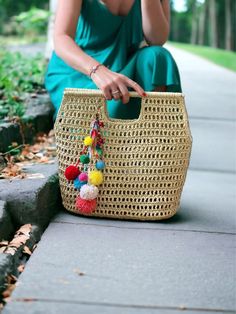 Elegant summer bag💥 I made this beautiful bag from cream natural raffia This bag is light weight yet durable, breathable and environmental at the same time.  Width: 43cm Height: 38cm Depth:15cm Shipment  Process Time:7 business days Delivery Time:varies by country please see my shipping policy CARE INSTRUCTIONS: Use cloth or brush to remove possible dust. Wipe the bag with a clean damp cloth and wipe dry; never over wet the straw. Allow to air dry away from direct sunlight. If you want different color please convo me. I will do my best to assist you 👍 Happy Shopping Nalan❤️ Summer Beach Bag, Elegant Handbag, Pool Bag, Knitted Bag, Pool Bags, Bag Elegant, Bag Summer, Big Bag, Raffia Bag