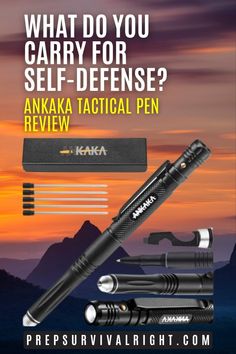 Prepare for any situation with the robust and versatile ANKAKA Tactical Pen. Emergency Preparedness Plan, Tactical Pen, Survival Shelter, Personal Defense, Homestead Survival