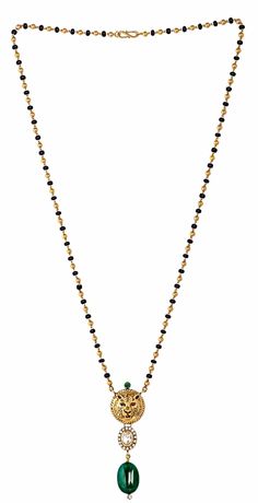 Sabyasachi Mangalsutra Designs, Beads Gold Jewellery Designs, Maharashtrian Jewellery, Simple Necklace Designs, Black Beats, Coral Jewelry Set, Mangalsutra Chain