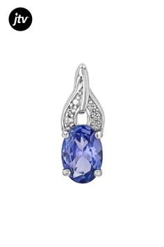 0.55ct Oval Tanzanite With 0.02ctw Round White Zircon Rhodium Over Sterling Silver Pendant.   Measures Approximately 0.56"L x 0.21"W. 3mm Bail. Lobster clasp with 2"extender. Accent stones primarily zircon. Diamond White Oval Jewelry With Birthstone, Oval Brilliant Cut Cubic Zirconia Gemstones, Oval Diamond White Jewelry With Birthstone, Oval Cubic Zirconia Gemstones With Diamond Accents, Oval Cubic Zirconia Gemstones With Accent Stones, Oval Brilliant Cut Sterling Silver Gemstones, Oval Gemstones With Diamond Accents In Sterling Silver, Diamond Jewelry With Accent Stones In Oval Pendant, Diamond Jewelry With Accent Stones Oval Pendant