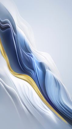 an abstract blue and white background with gold accents on the bottom half of the image