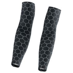 Need some warmth but don't want to wear long-sleeve? Grab these Black Honeycomb Arm Warmers to give you warmth when you need it, and remove them when you don't. Made from durable moisture-wicking polyester with a silicone gripper to stop the sleeves sliding down, full sublimation, heat transfer printing is used to ensure long-lasting colors. Enjoy the safety of free shipping worldwide and a 60-day money-back guarantee on all purchases. Unisex Black Honeycomb Arm Warmers Details Full sublimation Black Technical Activewear, Black Midweight Technical Activewear, Technical Black Activewear For Winter, Black Technical Activewear For Winter, Technical Black Winter Activewear, Black Midweight Activewear For Gym, Black Sweat-resistant Outdoor Activewear, Black Breathable Activewear For Outdoor, Technical Black Activewear For Outdoor