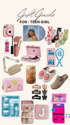 Gift guide gifts for the teenage girl teen girl gifts for her gift ideas best friend gifts Asthetic Gifts For A Girl, Gift Ideas 13 Girl, Teenage Girl Present Ideas, Unique Christmas Presents, B Day Gift Ideas For Teens, Gifts For Teens Girls Birthday, Gift Ideas For 14th Birthday Girl, Girl Stuff To Buy, Presents For Teenage Girls Gift Ideas