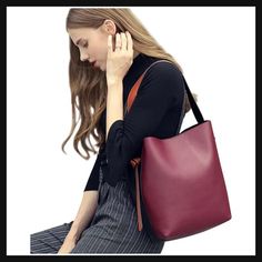 Sleek sellouts! 🤓. Order Multi Colored Large Ladies Handbag (Genuine Leather), accessories at $59.99 #accessories #womensclothing #blackfashion #foxfur #blackstyle #africanfashion #trendy #womensfashion #africanstyle #chic Versatile Burgundy Satchel Bag, Casual Burgundy Rectangular Shoulder Bag, Red Faux Leather Shoulder Bag, Versatile Faux Leather Hobo Bag, Versatile Faux Leather Hobo Shoulder Bag, Fall Bucket Bag With Detachable Strap For Daily Use, Burgundy Satchel With Large Capacity For Fall, Burgundy Large Capacity Satchel For Fall, Fall Burgundy Satchel With Large Capacity